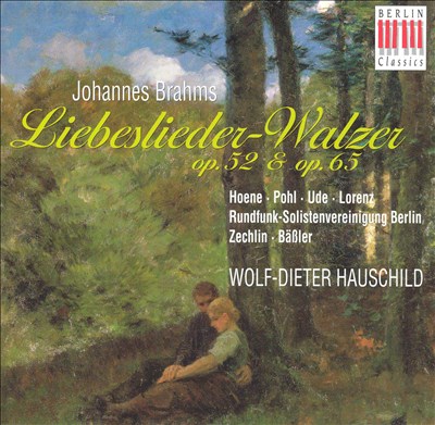 Liebeslieder Waltzes (18) for vocal quartet & piano, 4 hands, Op. 52