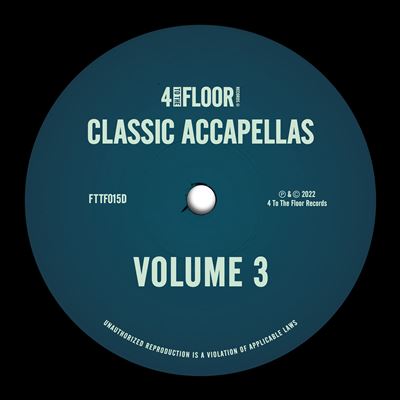 4 To The Floor Accapellas, Vol. 3