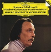 Brahms: Balladen; Schubert: Klaviersonate