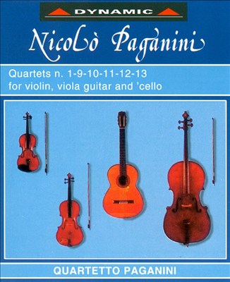 Paganini: Quartets Nos. 1, 9-13 for Violin, Viola, Guitar & Cello