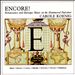 Encore!: Renaissance & Baroque Music on the Hammered Dulcimer