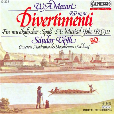 Mozart: Divertimenti, K. 113 & 131; A Musical Joke, K. 522