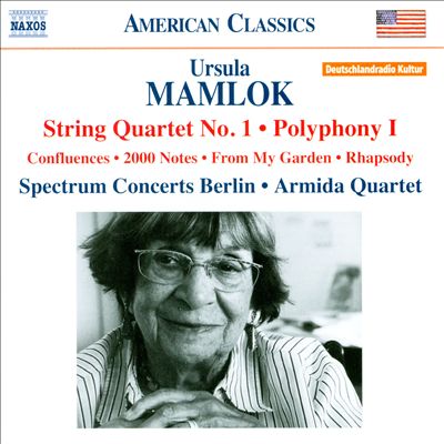 Ursula Mamlok: String Quartet No. 1; Polyphony I
