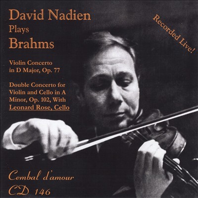 David Nadien plays Brahms
