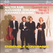 Walter Rabl: Quartett; Alexander Zemlinsky: Trio; Brahms: Trio