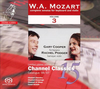 Mozart: Complete Sonatas for Keyboard & Violin, Vol. 3