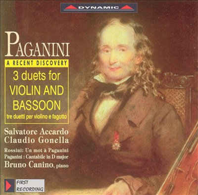 Paganini: 3 Duets for Violin and Bassoon