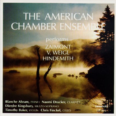 The American Chamber Ensemble performs Zaimont, V. Weigl, Hindemith