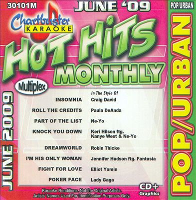Chartbuster Karaoke: Hot Hits Monthly, Pop/Urban June 2009