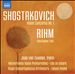 Shostakovich: Violin Concerto No. 1; Rihm: Gesungene Zeit