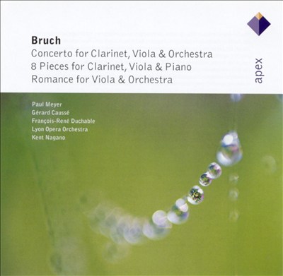 Pieces (8), for clarinet (or violin), viola (or cello) & piano, Op. 83