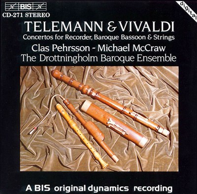 Telemann & Vivaldi: Concertos for Recorder and Bassoon