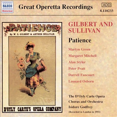 Gilbert & Sullivan: Patience [1951 Recording]