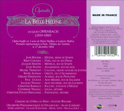 Jacques Offenbach: La Belle Hélène