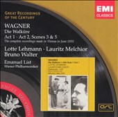 Wagner: Die Walküre (Act 1; Act 2, Scenes 3 & 5)