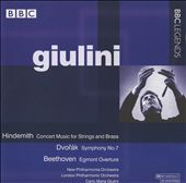 Hindemith: Concert Music for Strings and Brass; Dvorák: Symphony No. 7; Beethoven: Egmont Overture