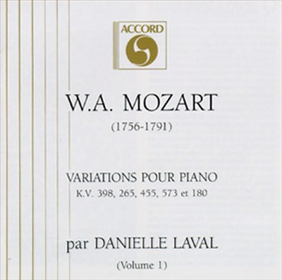 Mozart: Variations For Piano