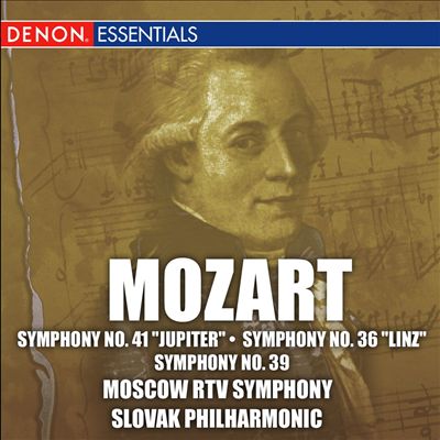 Mozart:  Symphonies Nos. 41 "Jupiter", No. 36 & No. 39