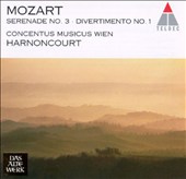 Mozart: Serenade No. 3; Divertimento No. 1