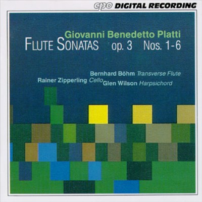 Giovanni Benedetto Platti: Flute Sonatas, Op. 3