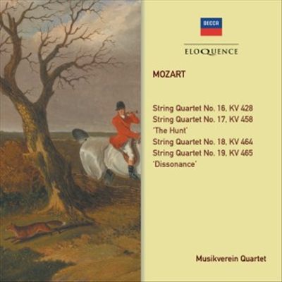 Mozart: String Quartet No. 16, KV 428; String Quartet No. 17, KV 458 'The Hunt'; String Quartet No. 18, KV 464; String Quartet No. 19, KV 465 'Dissonace'