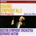 Brahms: Symphony No.3/Rhapsody, Op.53
