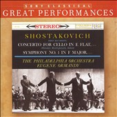 Shostakovich: Concerto for Cello in E flat; Symphony No. 1 in F Major