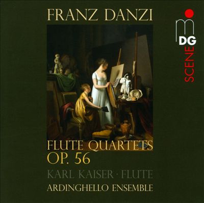 Quartets (3) for flute, violin, viola & cello, Op. 56
