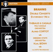 Johannes Brahms: Symphony No. 4; Concerto for Violin, Cello & Orchestra