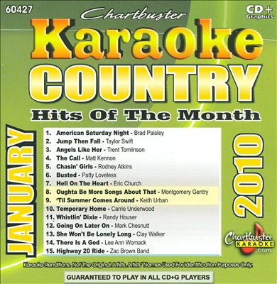 Karaoke: Country Hits of the Month - January 2010