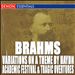Brahms: Variations on a Theme by Haydn; Academic Festival Overture; Tragic Overture
