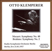 Mozart: Symphony No. 40; Brahms: Symphony No. 2