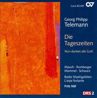 Die Tageszeiten, secular cantata cycle for 4 solo voices, chorus, orchestra & continuo, TWV 20:39