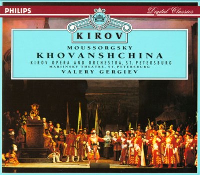 Khovanshchina, opera in 5 acts, edited by Rimsky-Korsakov