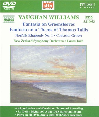 Vaughan Williams: Fantasia on Greensleeves; Fantasia on a Theme of Thomas Tallis [DVD Audio]