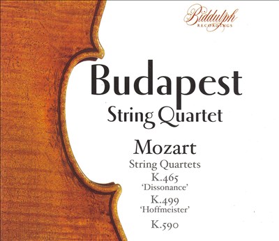Mozart: String Quartets Nos. K. 465 , K. 499 & K. 590