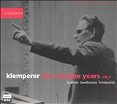 Klemperer: The Cologne Years, Vol. 1