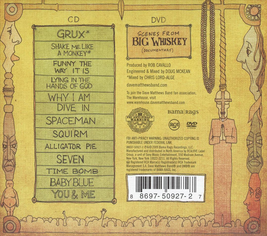 DAVE MATTHEWS/DAVE MATTHEWS BAND - BIG WHISKEY & THE GROOGRUX KING [CD/DVD] [DIG - Picture 1 of 1