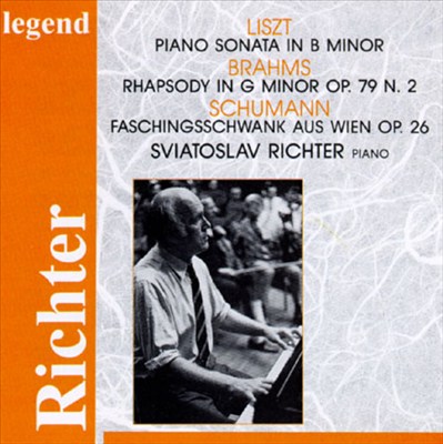 Richter Plays List, Brahms and Schumann