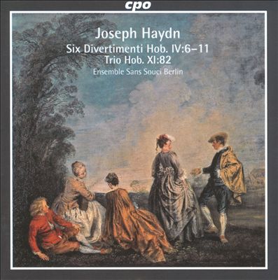 Trio (Divertimento) for 2 violins (or flute/violin) & cello in D major, H. 4/6 (Op. 100)