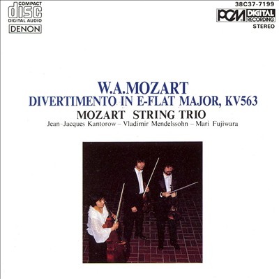 Divertimento for violin, viola & cello in E flat major, K. 563