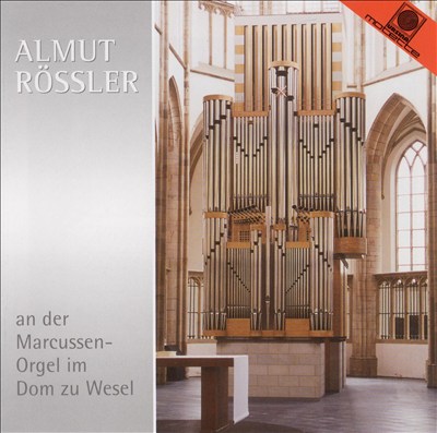 Almut Rössler an der Marcussen-Orgel im Dom zu Wesel