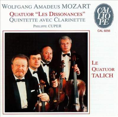 Mozart: Quintette avec clarinette/Quartor Les Dissonances