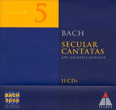 Die Zeit, die Tag und Jahre macht, serenata (secular cantata) for 4 voices, chorus & orchestra, BWV 134a (BC G5)