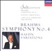 Brahms: Symphony No. 4; Haydn Variations