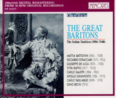The Great Baritons-The Italian Tradition
