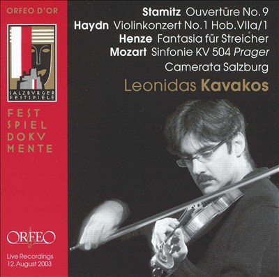 Leonidas Kavakos Performs Stamitz, Haydn, Henze, Mozart