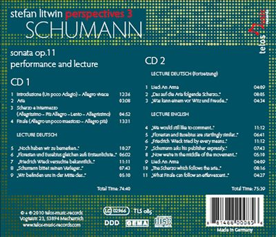 Stefan Litwin's Lecture on Schumann's Piano Sonata, Op. 11 (German)