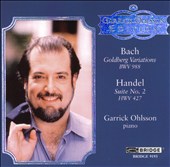 Bach: Goldberg Variations; Handel: Suite No. 2, HWV 427