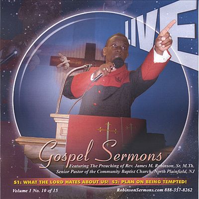 Live Gospel Sermons, Vol. 1 CD: What the  Lord Hates About Us/Plan on Being Tempted